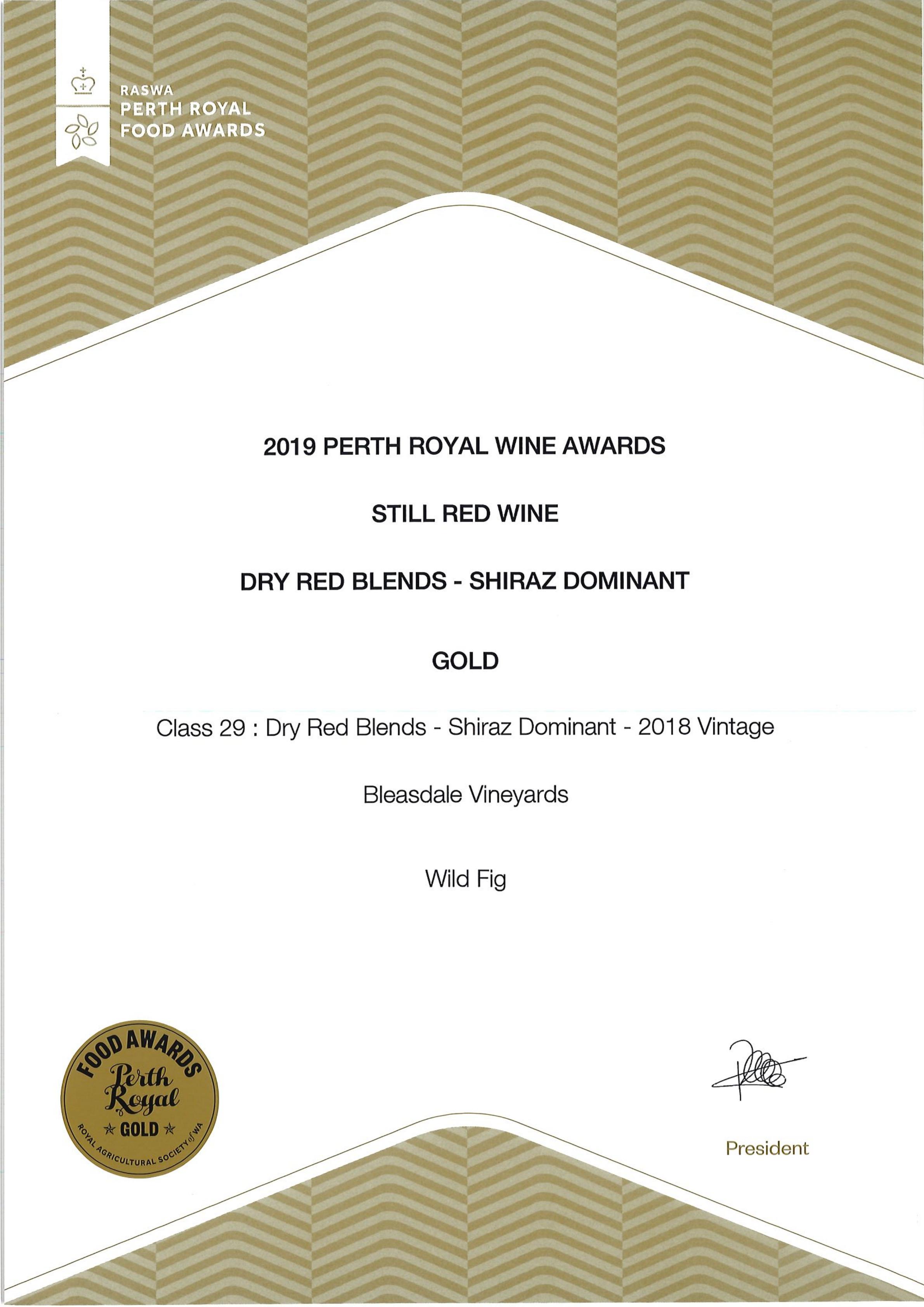Perth Royal Gold 2019
